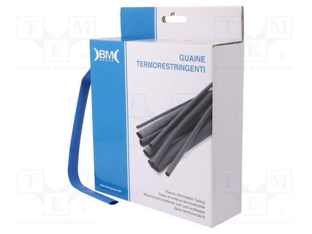 Heat shrink sleeve; glueless; 2: 1; 9.5mm; L: 7m; polyolefine