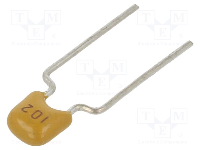 Capacitor: ceramic; 1nF; 50V; X7R; ±10%; THT; 5mm