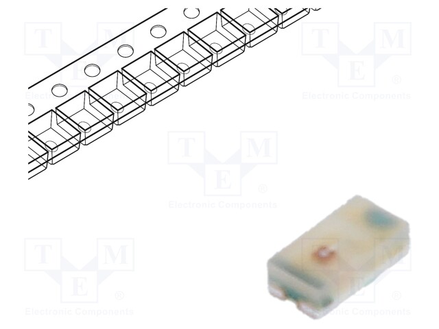 LED; SMD; 0603; yellow; 2.8÷8mcd; 1.6x0.8x0.4mm; 130°; 2.1÷2.6V