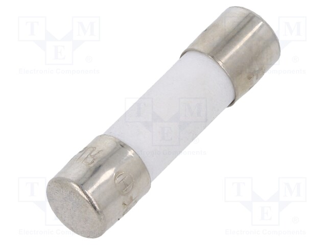 Fuse: fuse; 15A; 250VAC; ceramic; 20x5mm; brass; bulk; nickel plated