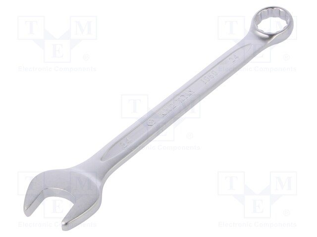 Wrench; combination spanner; 24mm; Chrom-vanadium steel; L: 285mm