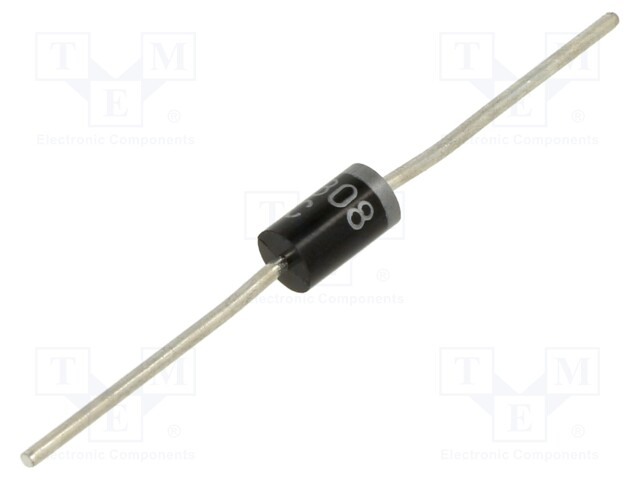 Diode: rectifying; THT; 1kV; 3A; Ammo Pack; Ifsm: 150A; DO27; 100ns