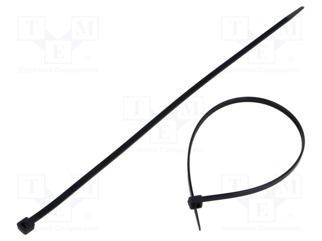 Cable tie; L: 301mm; W: 4.8mm; polyamide; 250N; black; Ømax: 80mm