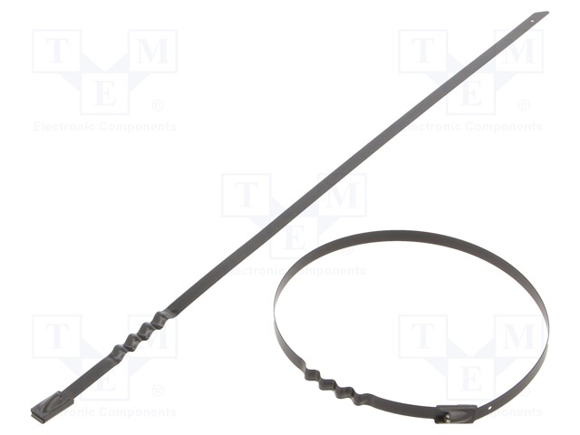 Cable tie; L: 260mm; W: 4.6mm; acid resistant steel AISI 316; 445N