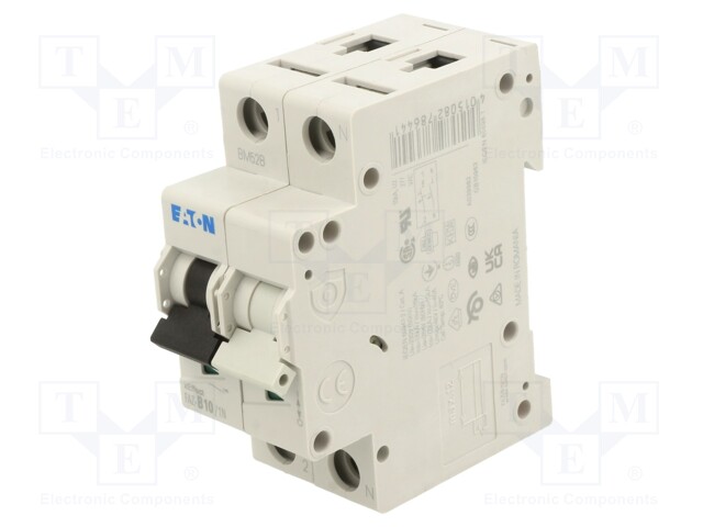 Circuit breaker; 230/400VAC; Inom: 10A; Poles: 1+N; DIN; Charact: B