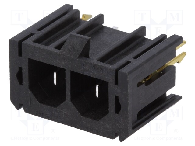 Connector: wire-board; SABRE; socket; male; PIN: 2; tinned; 18A; THT