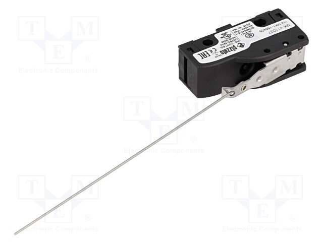 Microswitch SNAP ACTION; with lever; SPDT; 6A/250VAC; 5A/24VDC