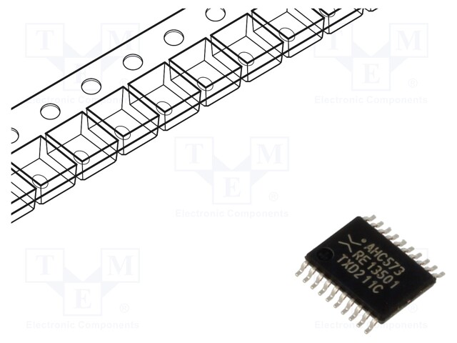 IC: digital; D-latch transparent; Ch: 8; CMOS; 2÷5.5VDC; SMD; AHC