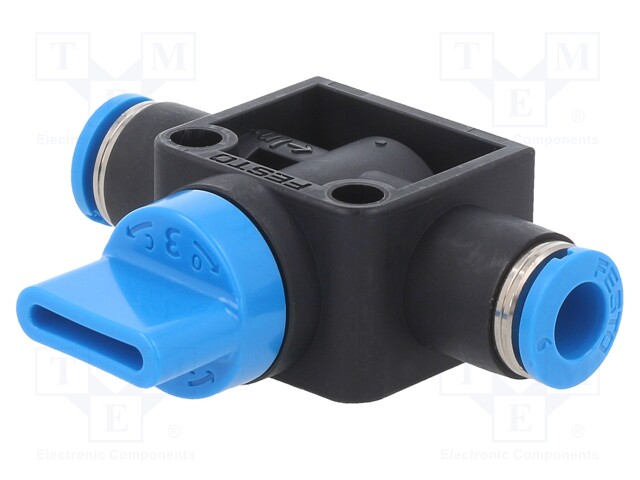 Shutoff valve; Pressure: -0.95÷10bar; Temp: 0÷60°C; Flow: 270l/min