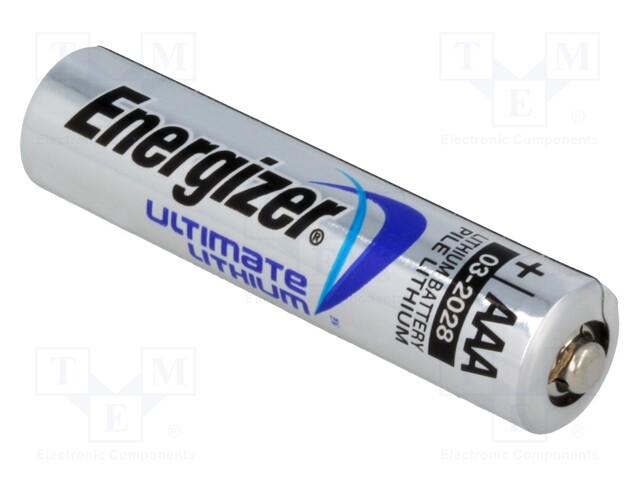 Battery: lithium; 1.5V; AAA,R3; ULTIMATE LITHIUM; 1200mAh