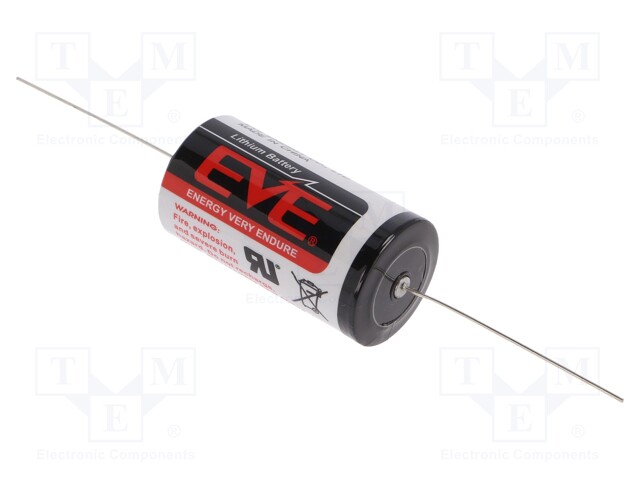 Battery: lithium; 3.6V; C; axial; Ø26x50mm; 8500mAh