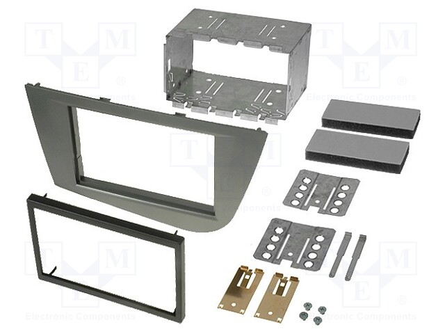 Radio mounting frame; Seat; 2 DIN; anthracite