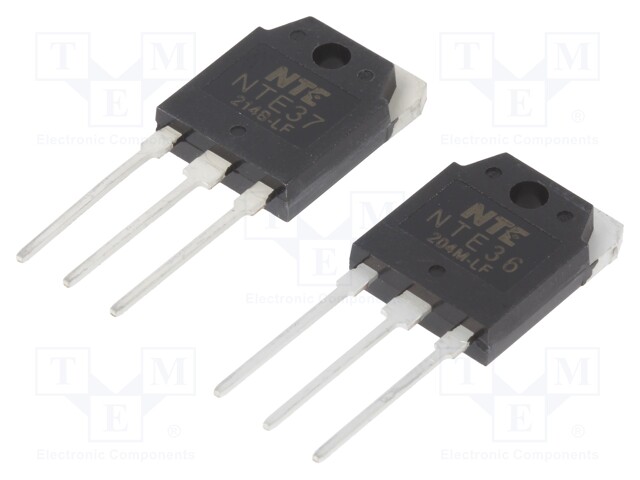 Transistor: NPN / PNP; bipolar; matched complementary pair; 140V
