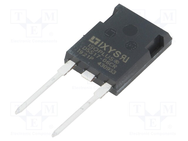 Diode: Schottky rectifying; SMD; 600V; 17A; 105W; ISOPLUS247™