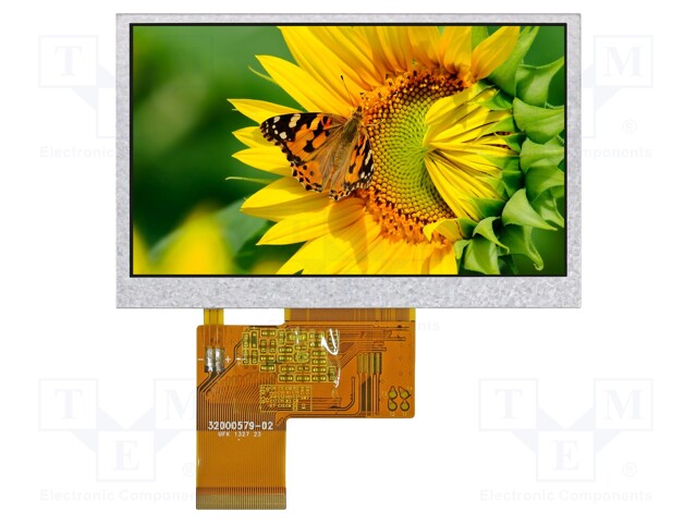 Display: TFT; 4.3"; 480x272; Illumin: LED; Dim: 105.5x67.2x2.95mm