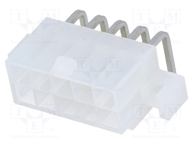 Socket; wire-board; male; Mini-Fit Jr; 4.2mm; PIN: 10; THT; holders