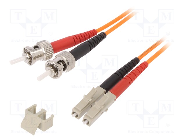 Fiber patch cord; OM2; LC/ST; 2m; LSZH; Optical fiber: 50/125um