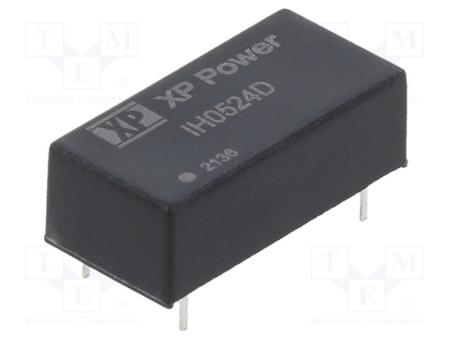 Isolated Board Mount DC/DC Converter, ITE, 2 Output, 2 W, 24 V, 42 mA, -24 V