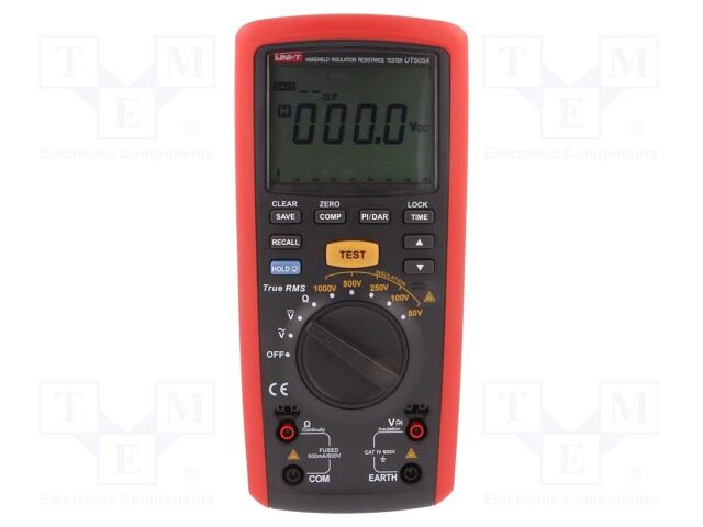 Insulation resistance meter; 50V/100V/250V/500V/1000V