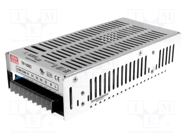 Power supply: switched-mode; modular; 104W; 5VDC; 199x98x50mm