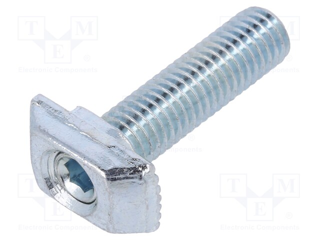 Screw; for profiles; Width of the groove: 10mm; L: 30mm; steel