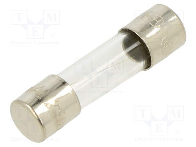 Fuse: fuse; 400mA; 250VAC; glass; 20x5.2mm; brass; bulk