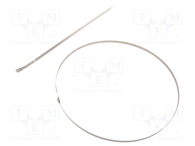 Cable tie; L: 1000mm; W: 7.9mm; stainless steel AISI 304; 1112N