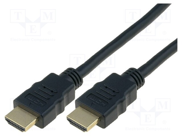 Cable; HDMI 2.0; HDMI plug,both sides; 5m; black