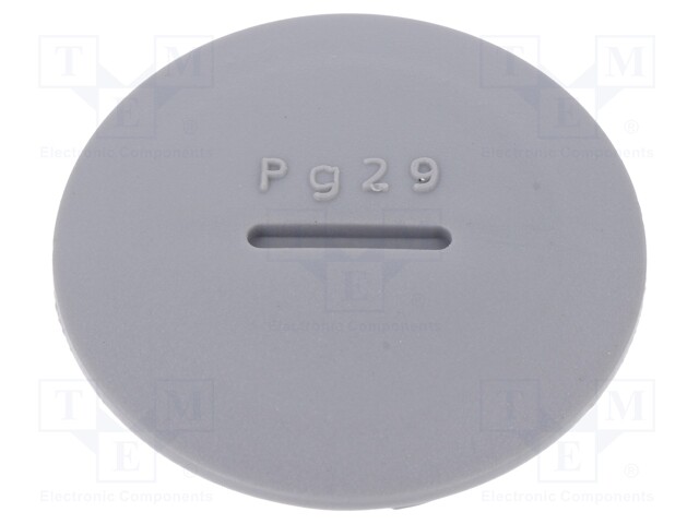 Stopper; PG29; Mat: polyamide; dark grey; Pcs: 10