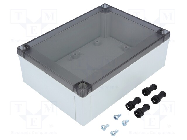 Enclosure: multipurpose; X: 130mm; Y: 180mm; Z: 60mm; MNX; grey; IK08