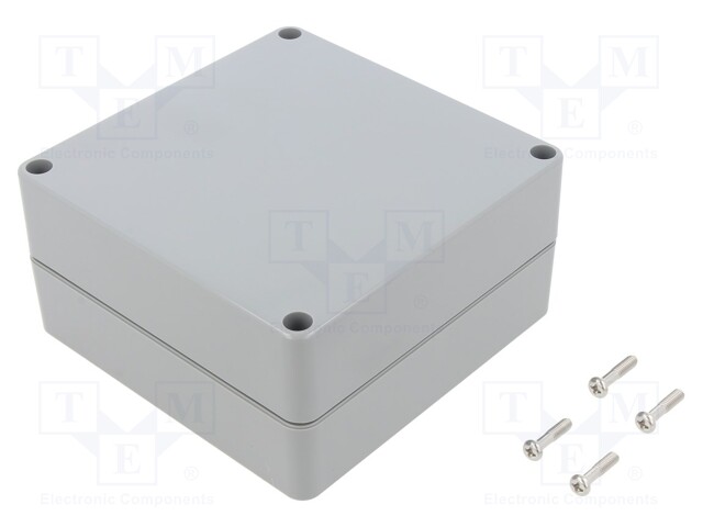 Enclosure: multipurpose; X: 120mm; Y: 120mm; Z: 60mm; ABS; light grey