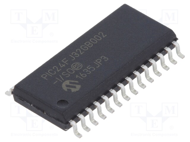 PIC microcontroller; Memory: 32kB; SRAM: 8kB; 32MHz; SMD; SO28