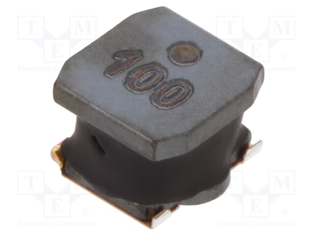 Power Inductor (SMD), 10 µH, 3.4 A, Wirewound, 3.9 A, VLS-EX Series, 6mm x 6mm x 4.5mm
