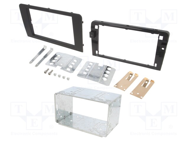 Radio mounting frame; Audi; 2 DIN; black