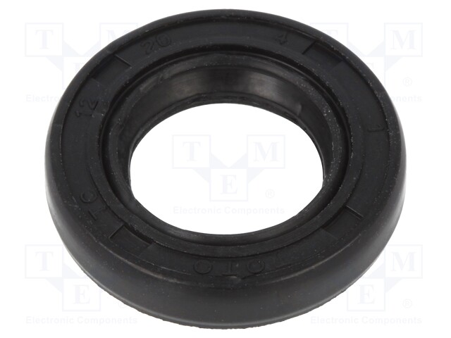 Oil seal; NBR; D: 4mm; -40÷100°C; Shore hardness: 70; Øhole: 20mm