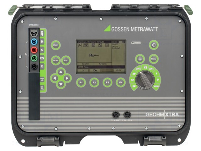 Meter: grounding resistance; IP54; 4kg; Interface: USB; 25V,50V