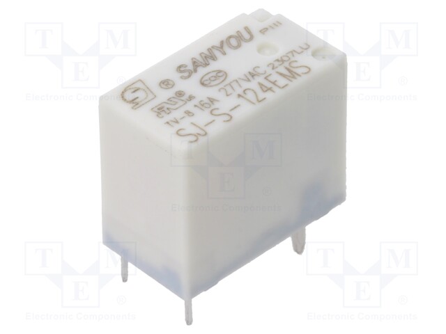 Relay: electromagnetic; SPST-NO; Ucoil: 24VDC; Icontacts max: 16A