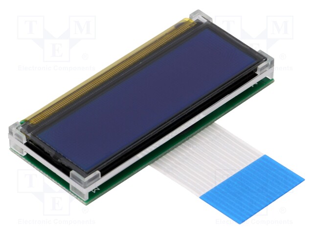 Display: LCD; alphanumeric; STN Negative; 16x2; 49x20.5x5.6mm; LED