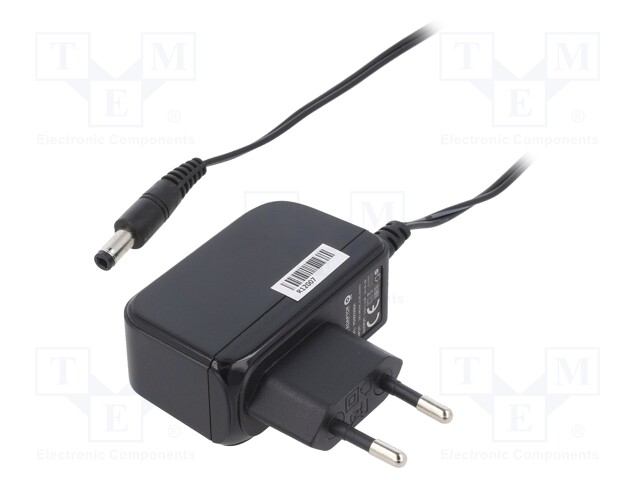 Power supply: switched-mode; voltage source; 5VDC; 2A; 10W; plug
