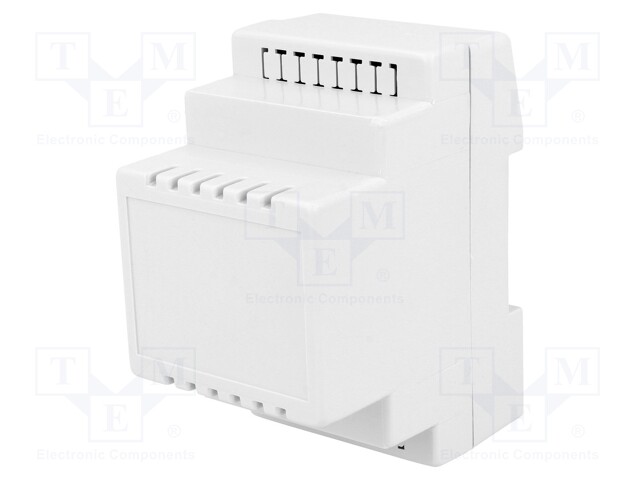 Enclosure: for DIN rail mounting; Y: 90mm; X: 53mm; Z: 71mm; ABS