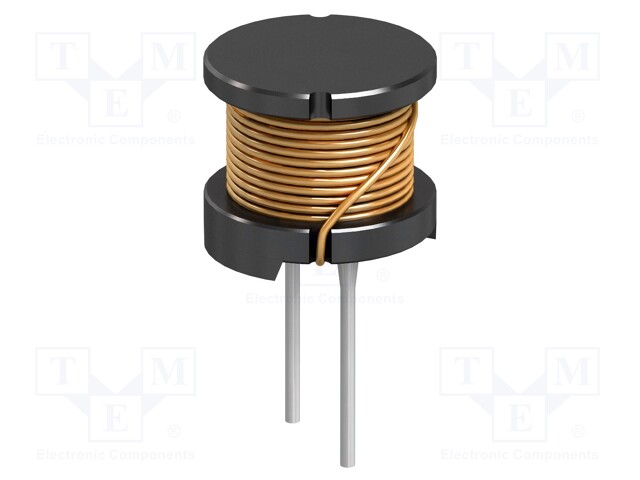 Inductor: wire; THT; 470uH; 1A; 498mΩ; ±10%; Ø12.5x10.8mm; Pitch: 7mm