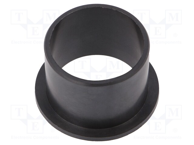 Bearing: sleeve bearing; with flange; Øout: 34mm; Øint: 30mm; black