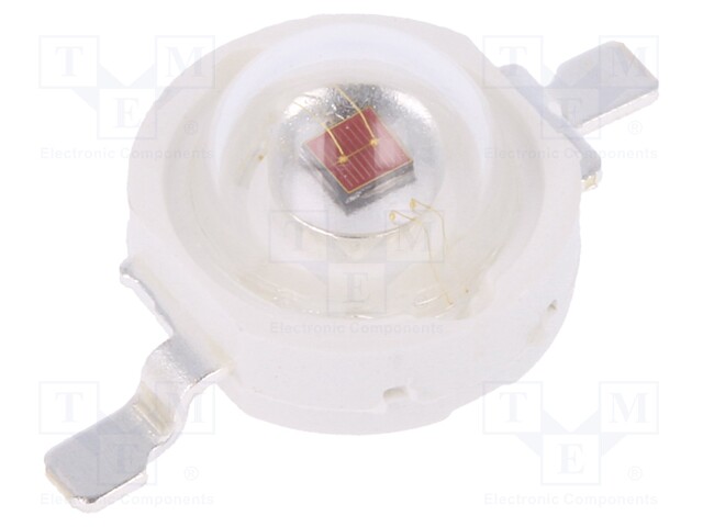 Power LED; EMITER; red; Pmax: 1W; 613.5-631nm; 51.7÷58.9lm; 130°