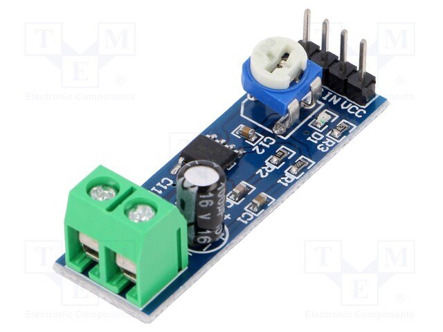 Module: audio; amplifier; 4÷12VDC; IC: LM386; 325mW