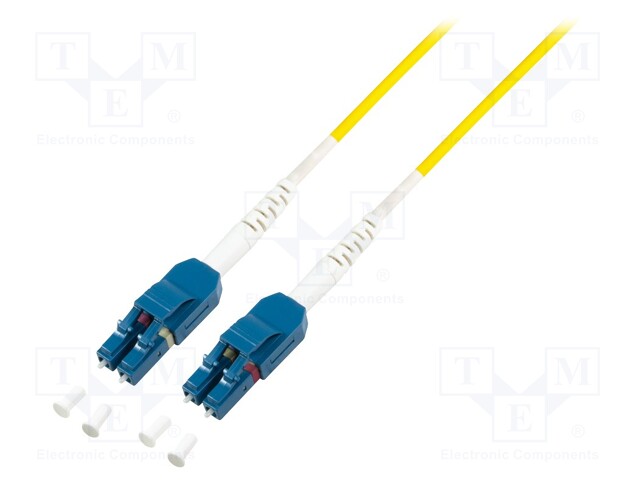 Fiber patch cord; OS2; both sides,LC/UPC; 20m; LSZH; yellow