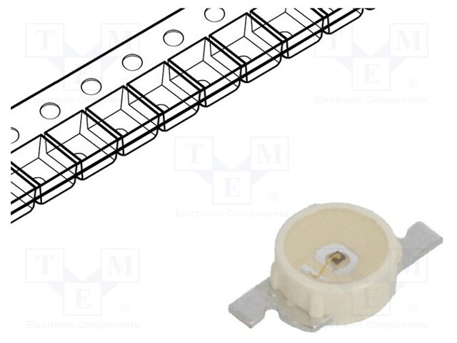 LED; SMD; yellow; 15÷48mlm; 4.5÷18mcd; Ø2.1mm; 120°; 1.7÷2.2V; 2mA