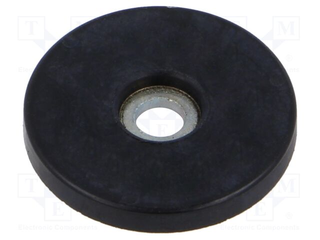 Washer; Base dia: 25mm; zinc plated steel; H: 3mm; Plating: rubber