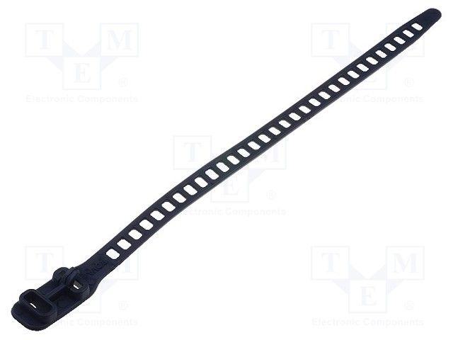 Cable tie; multi use; L: 260mm; W: 11mm; polyurethane; 123N; black