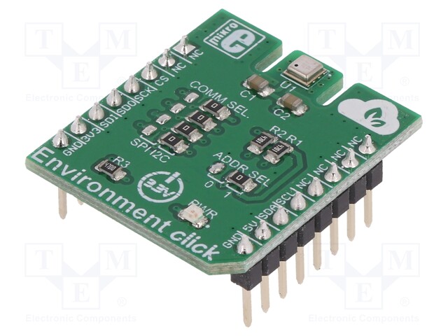 Click board; I2C,SPI; BME680; mikroBUS connector; 3.3VDC