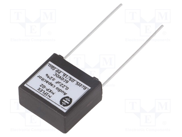 Capacitor: polypropylene; 220nF; 600VDC; 15mm; ±2%; 18x17x8.5mm